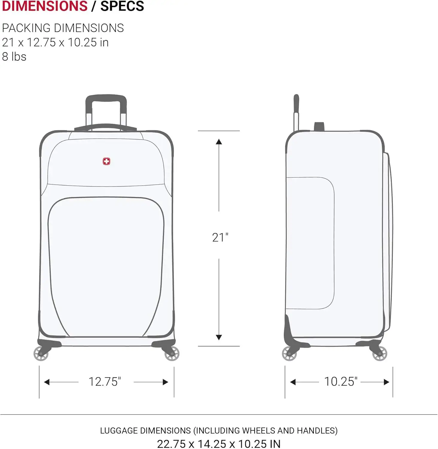 SwissGear Sion Softside Expandable Luggage, Black, Carry-On 21-Inch - 717gWjRs2L._AC_SL1500_